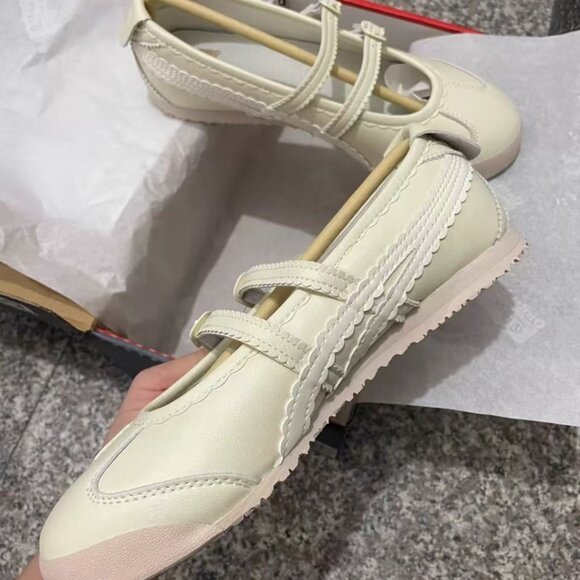 Patou x Onitsuka Tiger MEXICO 66 BALLERINA Mary Jane Shoes - Picture 4 of 6